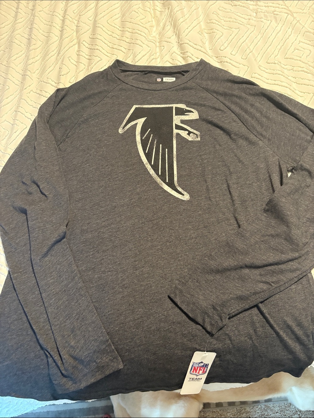 NFL Atlanta Falcons Long-Sleeve Shirt - Charcoal Gray